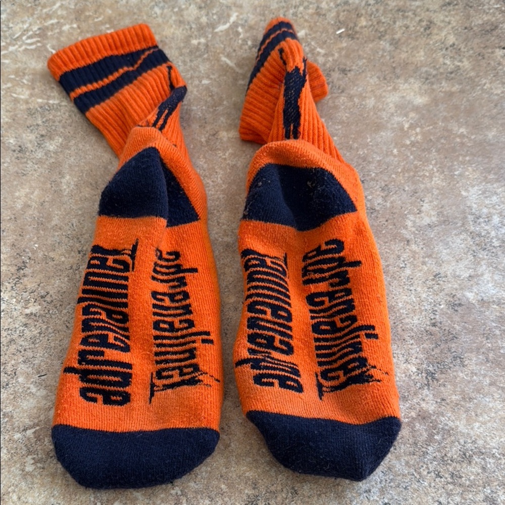 Adrenaline Orange and Blue Athletic Crew Socks - Picture 3 of 3